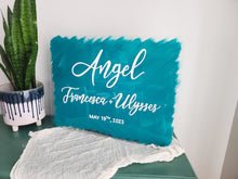 Load image into Gallery viewer, Brush Stroke Back Acrylic Welcome Sign