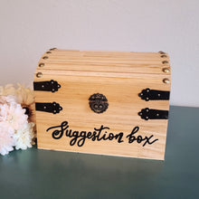 Load image into Gallery viewer, Church offering box, suggestion box, tithes box, advice chest, money piggy bank holder