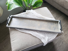 Load image into Gallery viewer, Wooden Ottoman Tray - Coffee Station Tray - Serving Platter