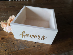 Wooden Favors Box