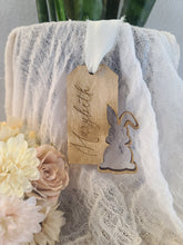Load image into Gallery viewer, Personalized Wooden Easter Basket Tag