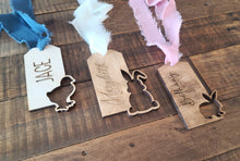 Load image into Gallery viewer, Personalized Wooden Easter Basket Tag
