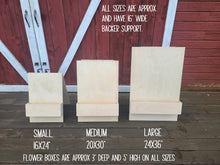 Load image into Gallery viewer, Wooden Flower Box Welcome Sign- BLANK DIY Version