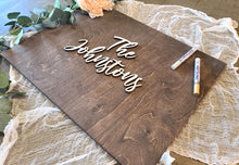 Load image into Gallery viewer, Personalized 3D Guest Book Alternative Signature Board