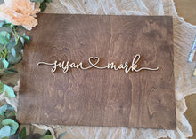 Load image into Gallery viewer, Personalized Wedding Signature Guestbook Board