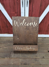 Load image into Gallery viewer, Personalized Flower Box Welcome Sign with 3D Wording