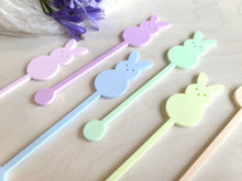Load image into Gallery viewer, Easter Peep Cocktail Drink Stirrers
