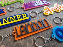 Load image into Gallery viewer, Personalized 3D Name Tag Keychain