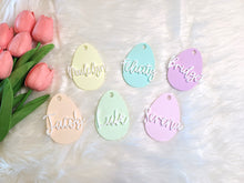 Load image into Gallery viewer, Personalized Easter Basket Egg Tag