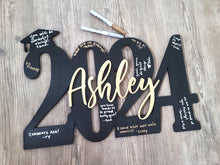 Load image into Gallery viewer, 3D Layered Grad Name and Year Sign