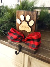 Load image into Gallery viewer, Personalized Pet Paw Stocking Holder