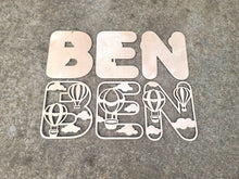 Load image into Gallery viewer, Wooden Hot Air Balloon Name Letters