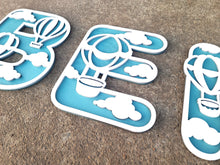 Load image into Gallery viewer, Wooden Hot Air Balloon Name Letters