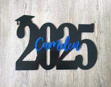Load image into Gallery viewer, 3D Layered Grad Name and Year Sign