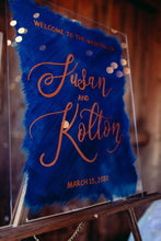 Load image into Gallery viewer, Acrylic wedding welcome sign
