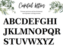 Load image into Gallery viewer, Wood Letter 3D Guest Book