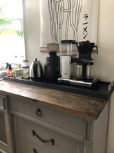 Load image into Gallery viewer, Wooden Ottoman Tray - Coffee Station Tray - Serving Platter