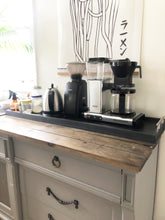 Load image into Gallery viewer, Wooden Ottoman Tray - Coffee Station Tray - Serving Platter