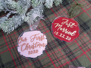 Personalized Acrylic Christmas Ornament