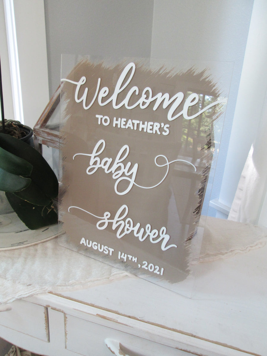  Personalized Baby Shower Sign - Baby Shower Welcome Sign -  Custom Fall Season Design for Baby Shower Party Decoration - Baby Shower  Signs : Handmade Products