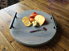Load image into Gallery viewer, Round Serving Charcuterie Tray with Lazy Susan Option