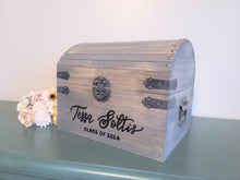 Load image into Gallery viewer, Personalized Lockable Wedding Card Chest