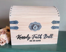 Load image into Gallery viewer, Baby Keepsake Chest (+lock/slot options)