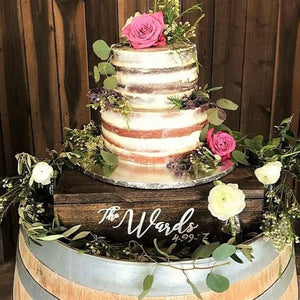 Personalized Wooden Cake Stand