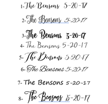 Load image into Gallery viewer, Perryhill Rustics cupcake stand font choice options