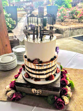 Load image into Gallery viewer, Rustic wooden cake stand by Perryhill Rustics