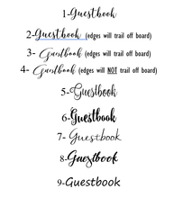 Load image into Gallery viewer, Personalized Wood Guest Book