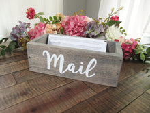 Load image into Gallery viewer, Rustic wooden mail organizer and storage by Perryhill Rustics