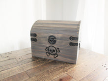Load image into Gallery viewer, Skull and crossbones chest by Perryhill Rustics
