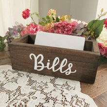 Load image into Gallery viewer, Wooden bills holder by Perryhill Rustics