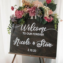 Load image into Gallery viewer, Personalized Wedding Welcome sign by Perryhill Rustics