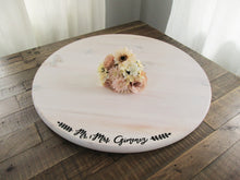 Load image into Gallery viewer, 24" round wooden cake stand by Perryhill Rustics