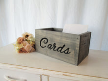 Load image into Gallery viewer, wooden card box by Perryhill Rustics