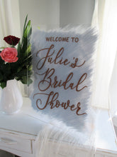 Load image into Gallery viewer, Personalized Acrylic Bridal Shower Welcome Sign