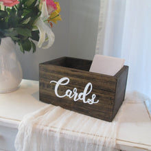 Load image into Gallery viewer, wooden card box by Perryhill Rustics