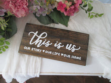 Load image into Gallery viewer, This is us wooden home wall decor sign by Perryhill Rustics