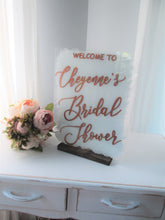 Load image into Gallery viewer, Personalized Acrylic Bridal Shower Welcome Sign