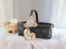Load image into Gallery viewer, rustic flower girl basket by Perryhill Rustics