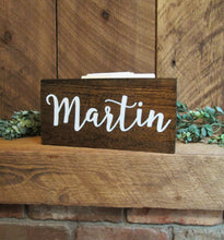 Load image into Gallery viewer, Personalized card box, bridal shower card box, baby shower decor, birthday party gift table box, wedding card holder, graduation party decor by Perryhill Rustics