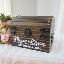 Load image into Gallery viewer, Dark walnut honeymoon fund box by Perryhill Rustics