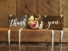 Load image into Gallery viewer, Thank you photo prop wedding signs by Perryhill Rustics