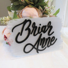 Load image into Gallery viewer, New baby announcement sign, newborn photography prop by Perryhill Rustics