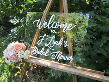 Load image into Gallery viewer, Personalized Acrylic Bridal Shower Welcome Sign