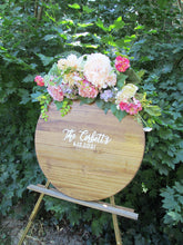 Load image into Gallery viewer, Round Wood Guestbook - 14", 18" or 24" Round