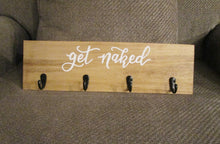 Load image into Gallery viewer, Large Get Naked Towel Hanger
