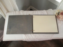 Load image into Gallery viewer, Wood Wedding Guest Book Personalized by Perryhill Rustics